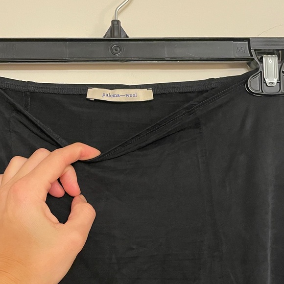 Paloma Wool Vicky Black Velvet Skirt Size S - Picture 4 of 6